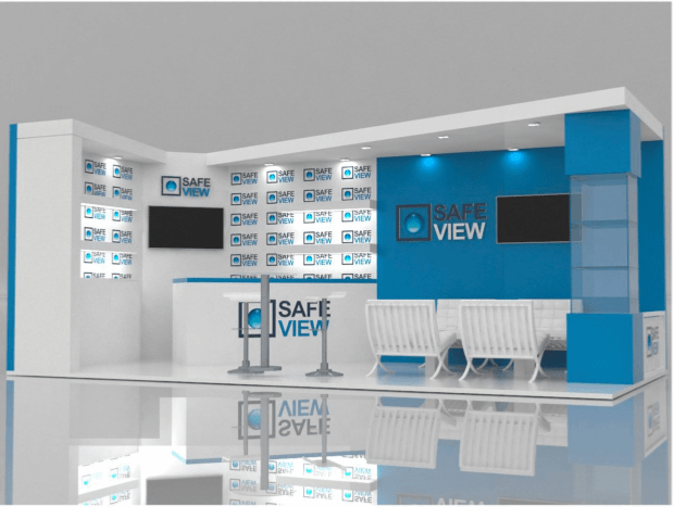 Safe View Stand render frente