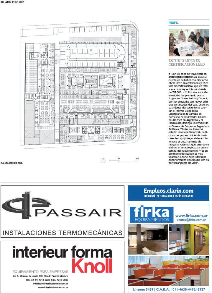 Nota ESARQ, ARQ Clarín, Sole Comunicaciones, Página 20