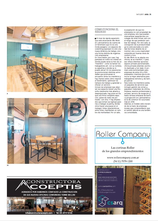 WeWork - ARQ CLARIN - 14.11.2017 -P31