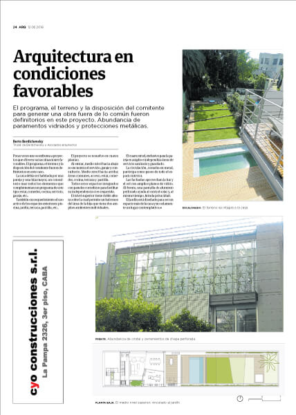 Nota Berdichevsky ARQ Clarín, Sole Comunicaciones, página 24