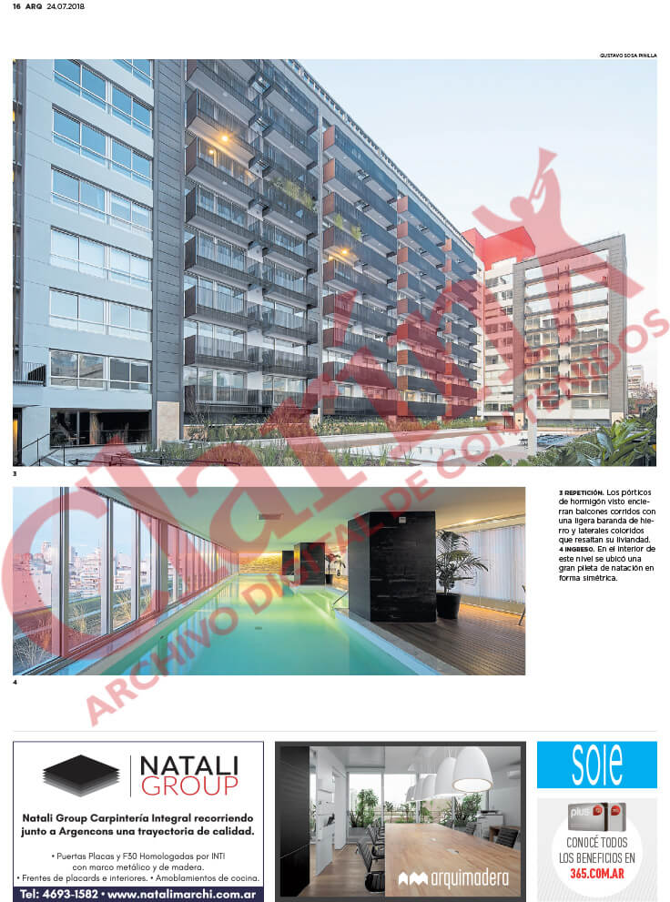 Nota Camps Tiscornia, ARQ Clarín, Sole Comunicaciones, página 16