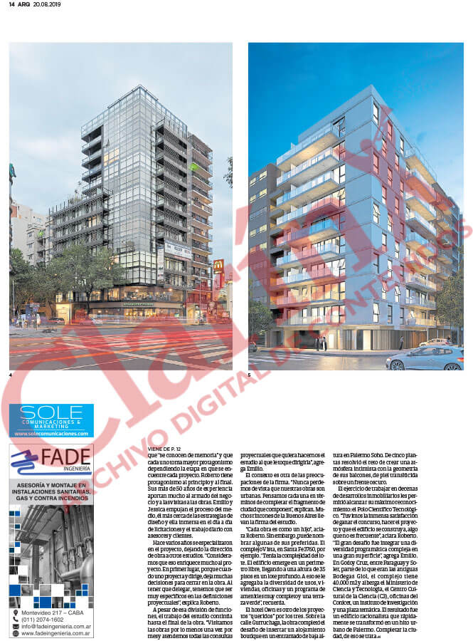 Página 14 ARQ Clarín, Nota 2PS - Parisow + Schargrodsky